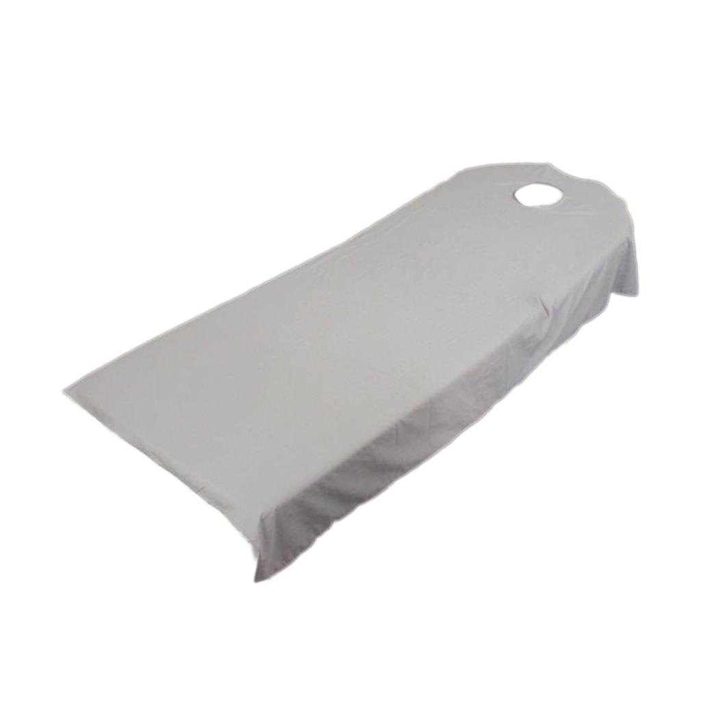 2pcs SPA massage treatment bed cover Purple/Gray