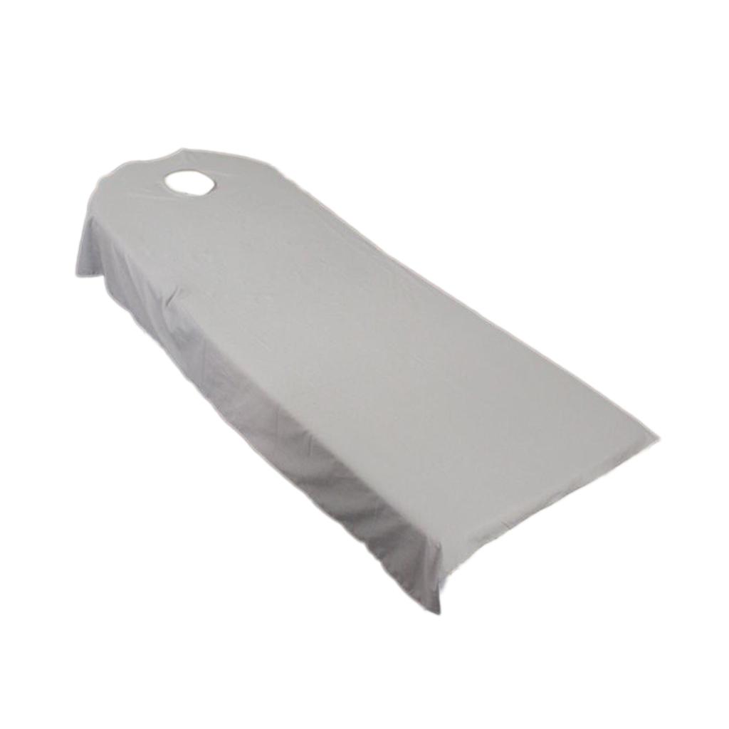 2pcs SPA massage treatment bed cover Grey/White