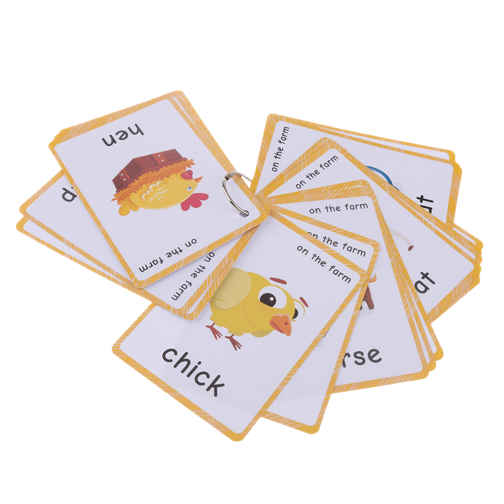 Kids Early Learning Flash Cards Set Educational Picture & Letter Card Pack | eBay