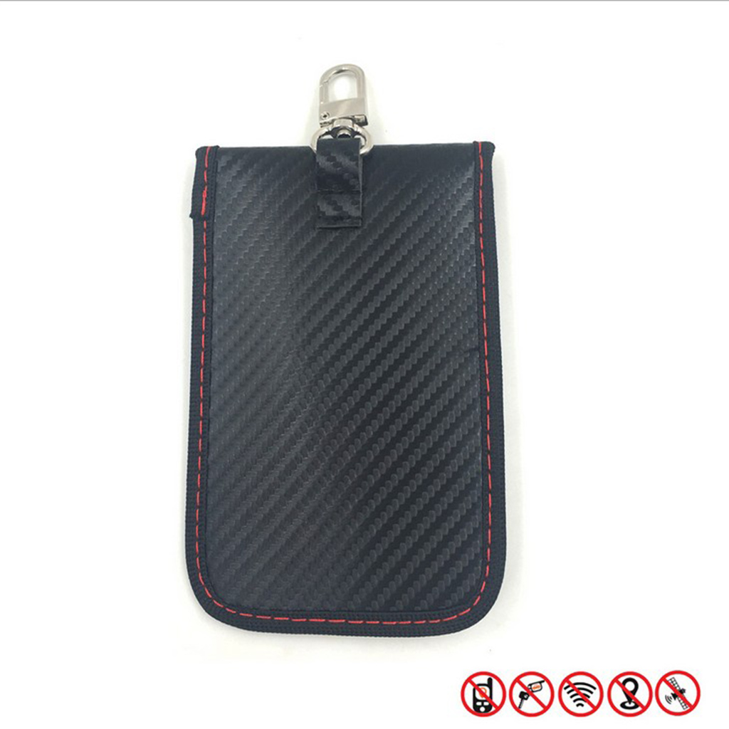 RFID Card Key Signal Blocking Bag Signal Shielding Pouch Wallet Black