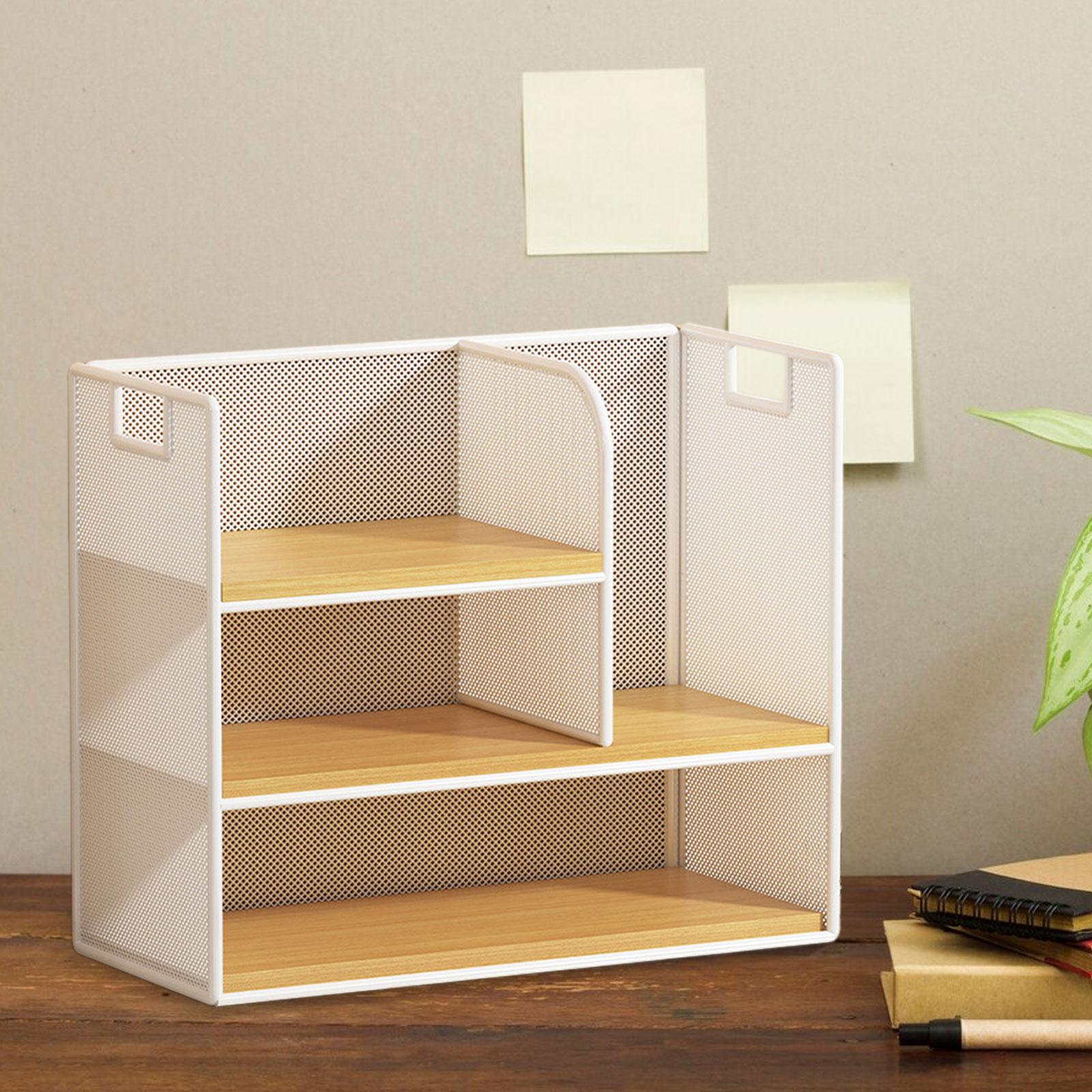Office Desktop Organizer Stationary Storage for Desktop Countertop Notebooks