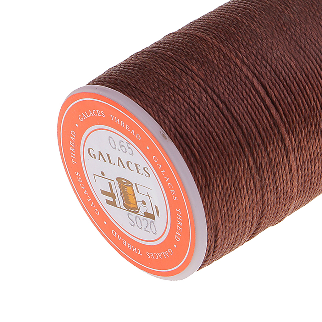 Waxed Polyester Thread for Leather Clothes Shoes Bags Sewing Stitching 0.65mm - Picture 26 of 29