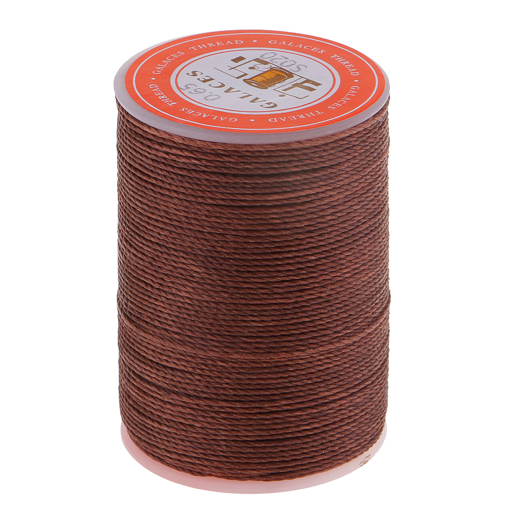 Leather Sewing Waxed Cord Dark Coffee