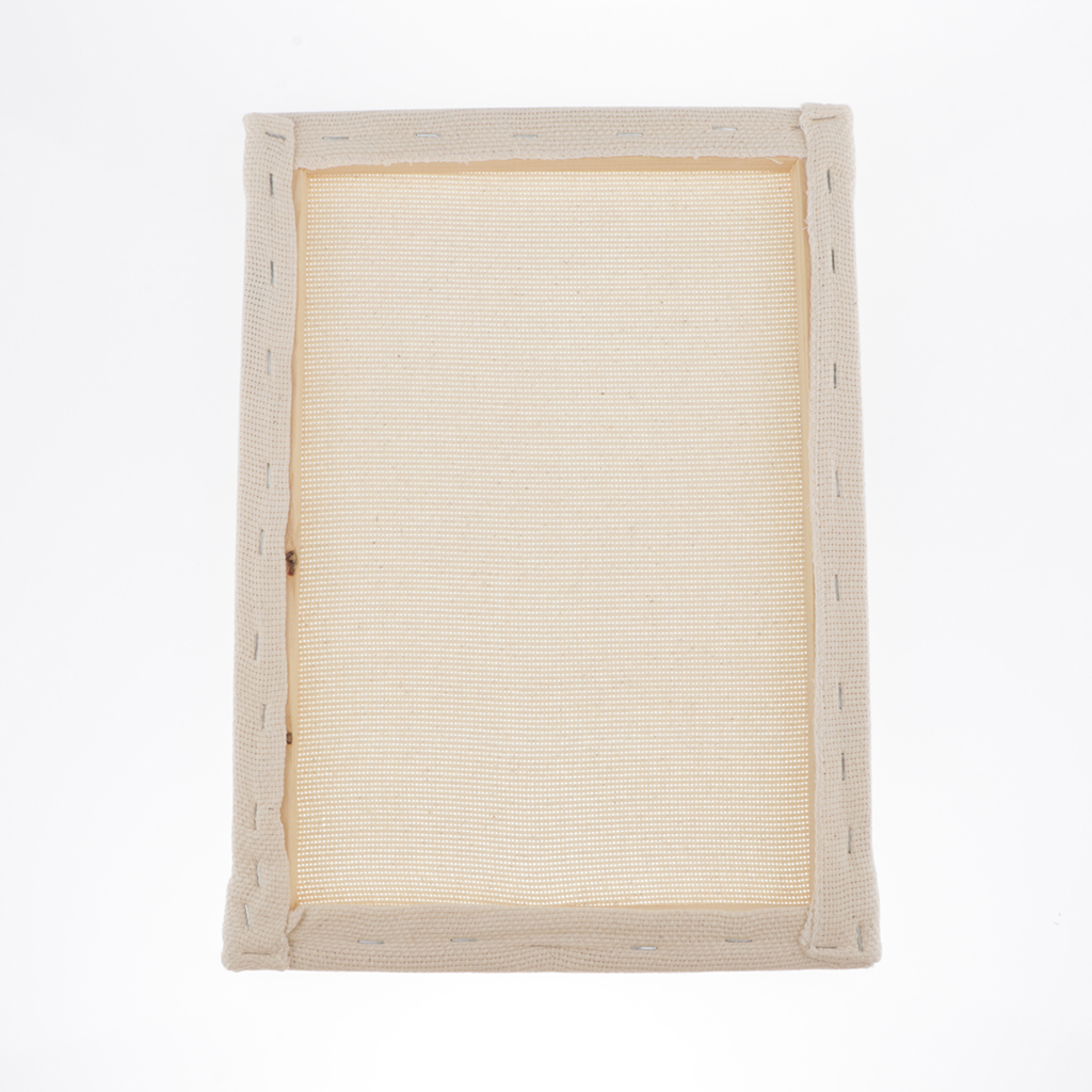 Cotton Monks Cloth with Wooden Frame Rug Hooking Punch Needling Aida