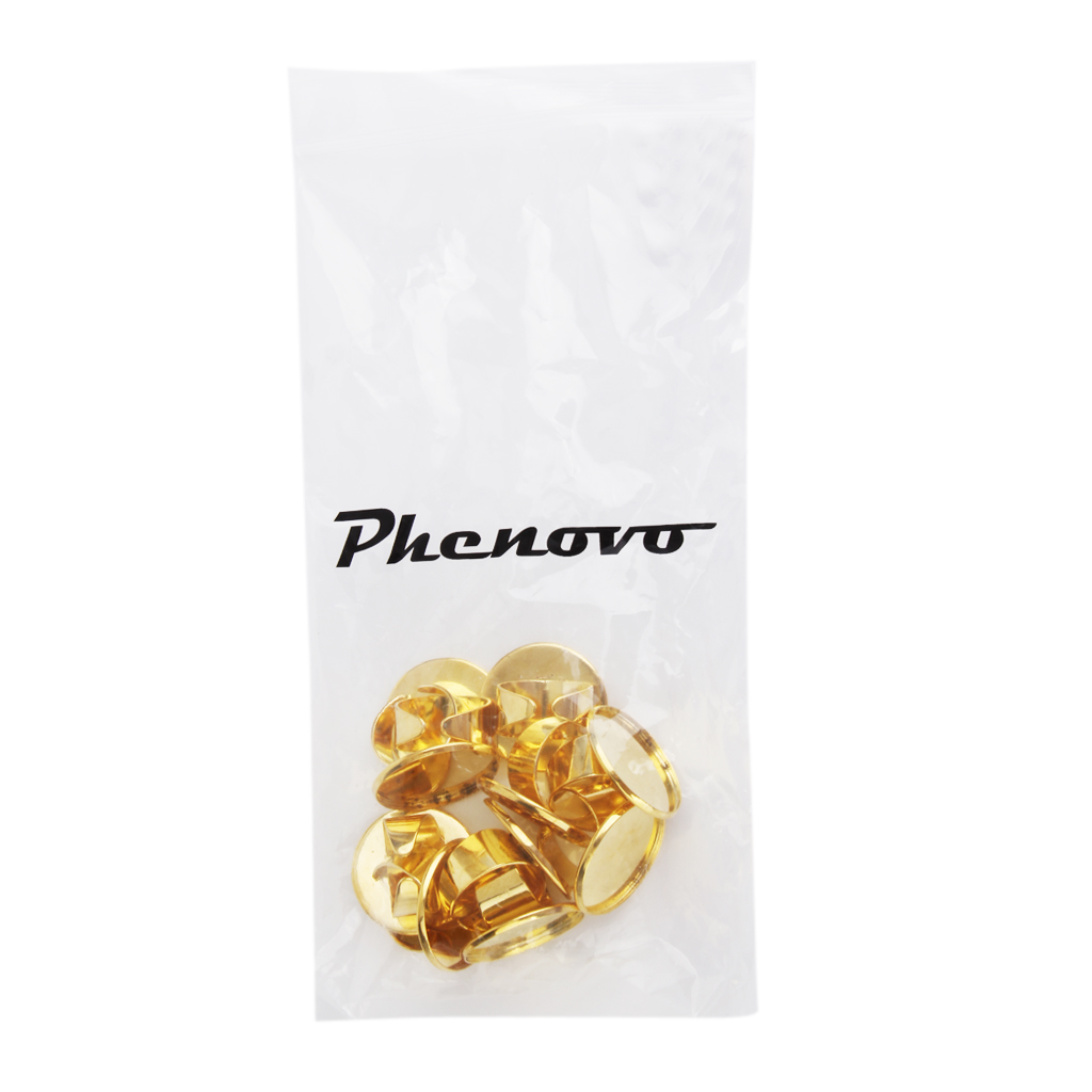 Phenovo Adjustable Brass DIY Blank Ring Bezel Base for 25mm Cabochon Gold