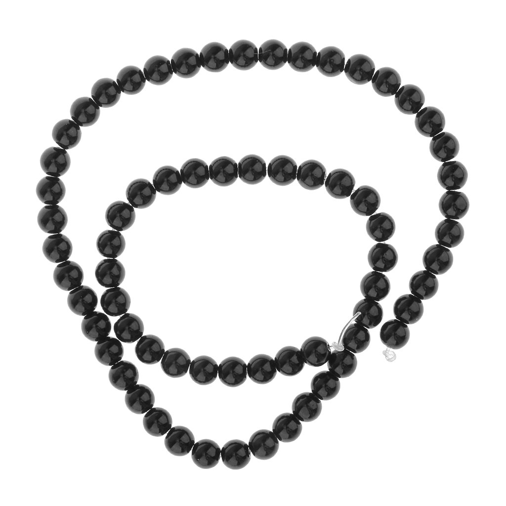 Black Onyx Round Gemstone Loose Beads Strand 6mm / 15 Inch