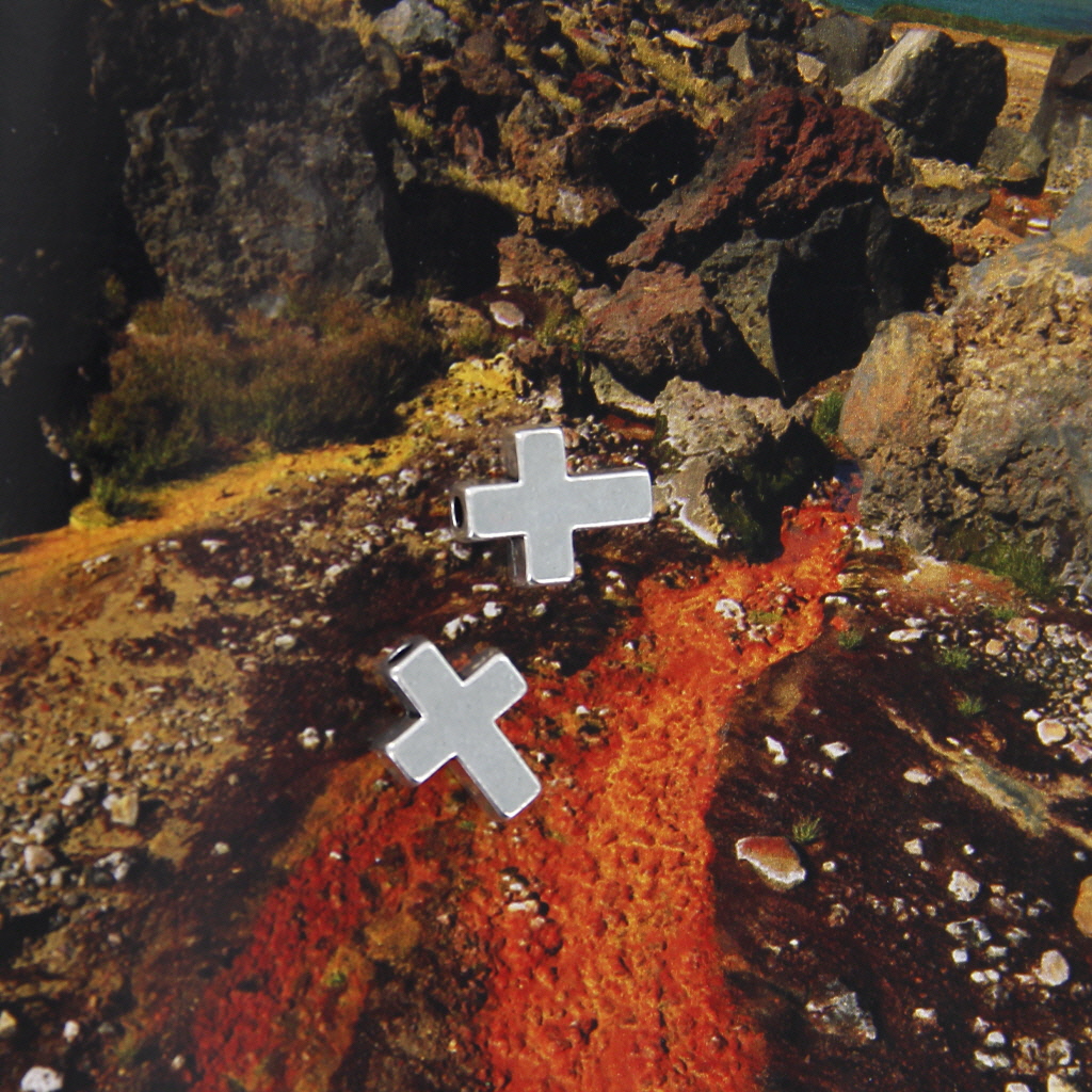 10pcs Antique Silver Skull Head Spacer Beads DIY Jewellry Findings+10pcs Cross