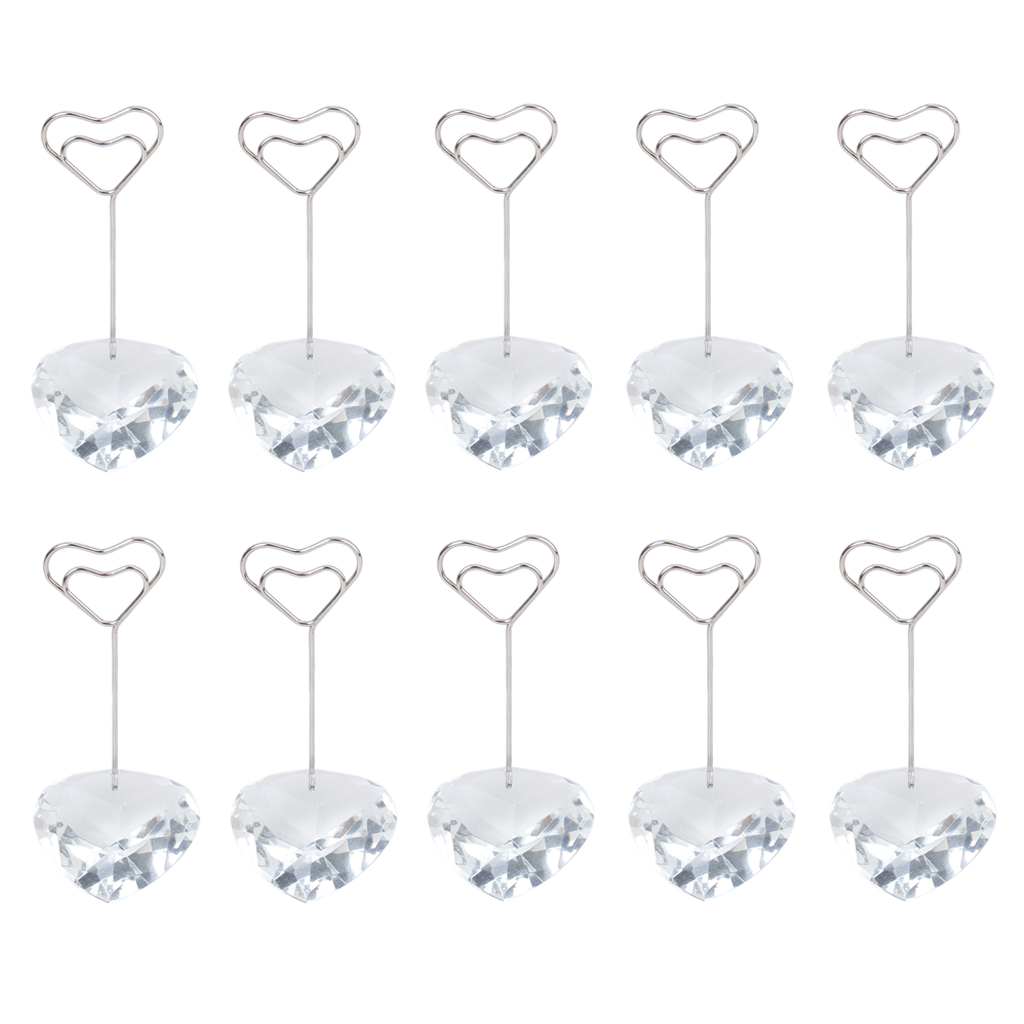 10pcs Heart Shape Place Card Holder Wedding Party Favor