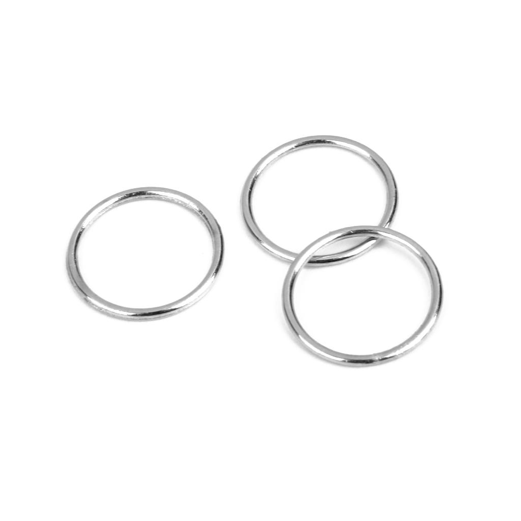 3x100pcs Metal Bra Strap Adjuster Slider/ Hooks Lingerie Sewing 15mm O Ring
