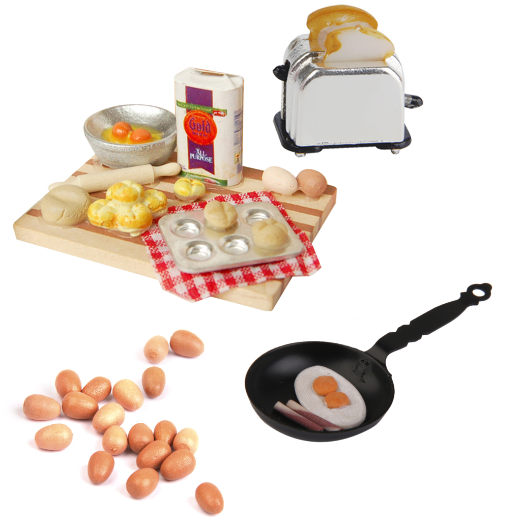 1/12 Scale Dollhouse Miniature Kitchen Dinning Room Groceries Food