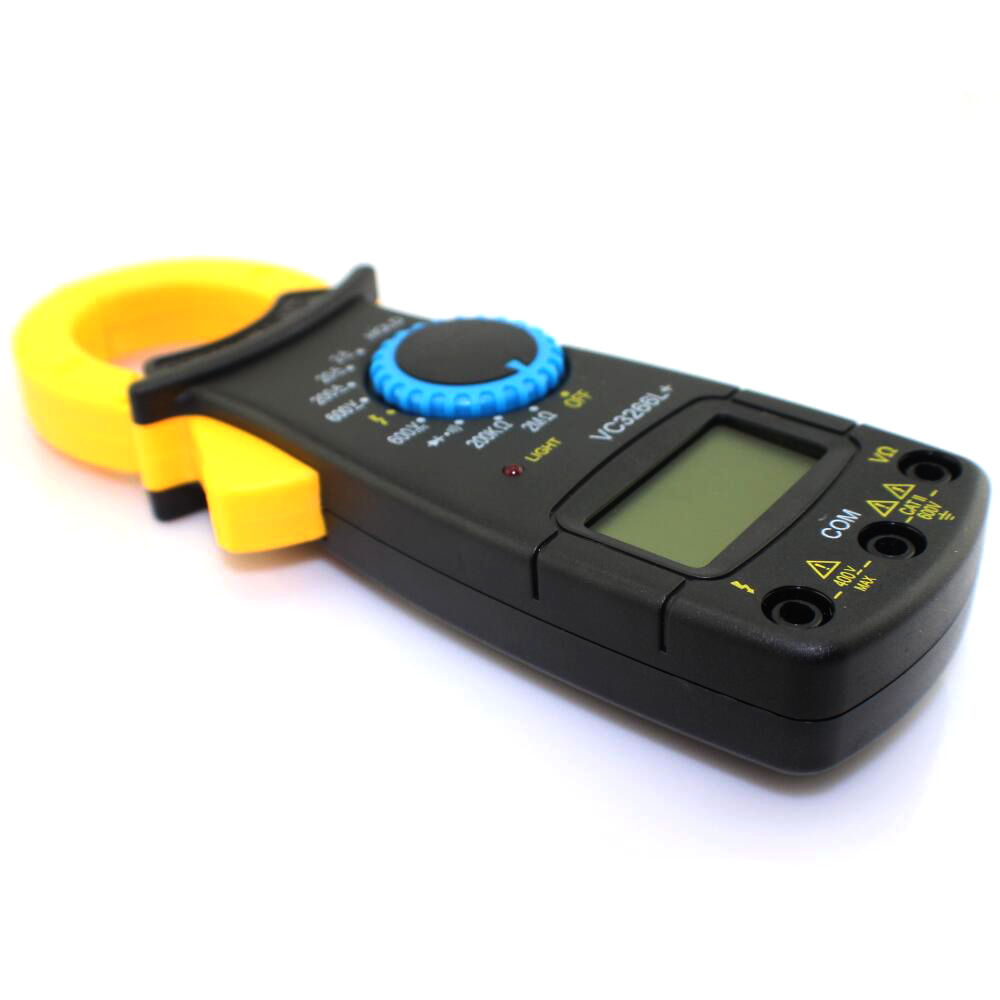 2x Electric LCD Digital Clamp Multimeter Tester AC DC Volt Ammeter Black