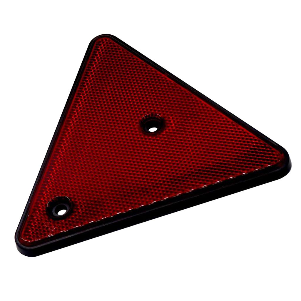 Tail Triangle Red Reflector for Motorcycle Car Truck Trailer