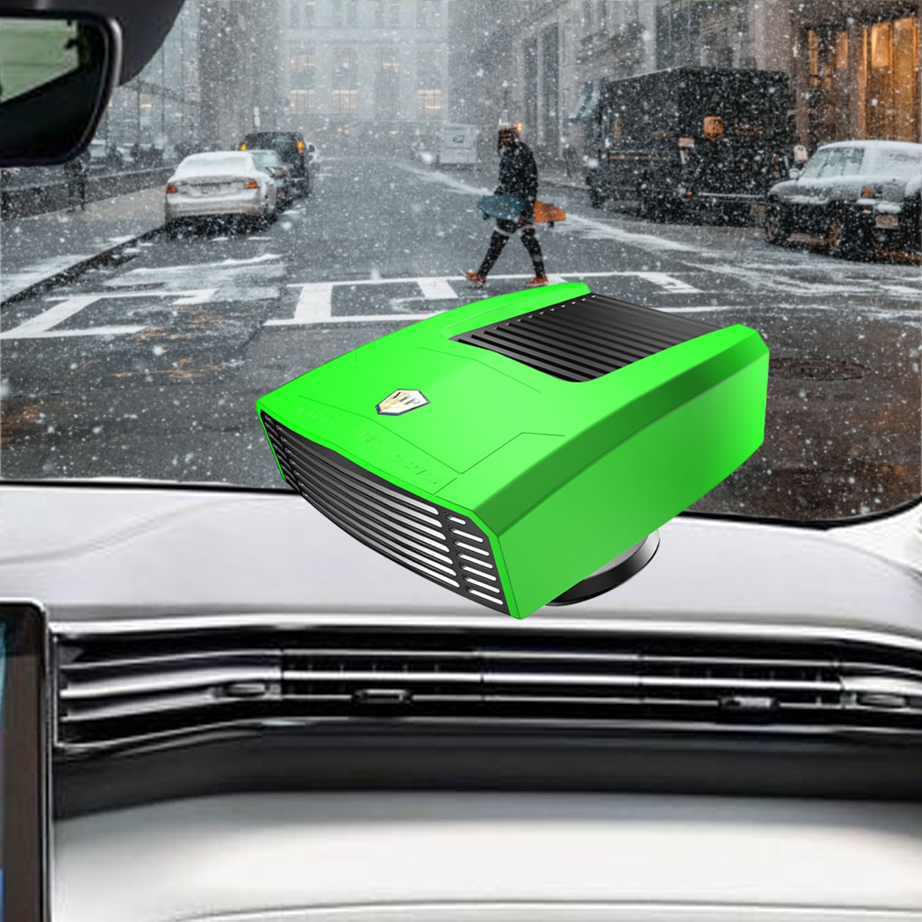 Car Heater Cooling Air Purify with Rotary Holder Electric Dryer 24v Green