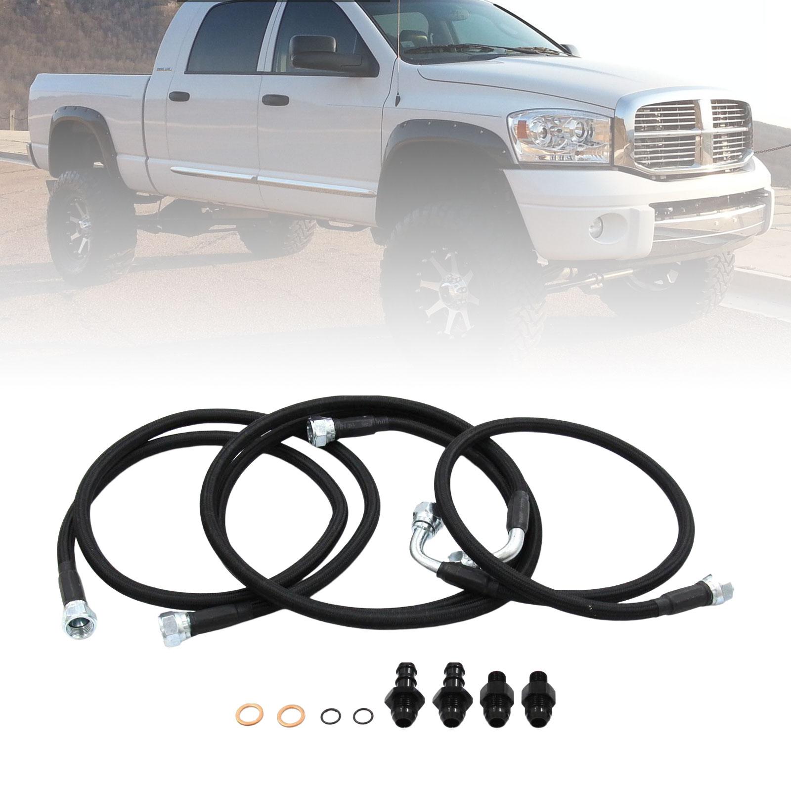 Transmission Cooler Hoses Lines Durable Replaces for 48RE Transmissions