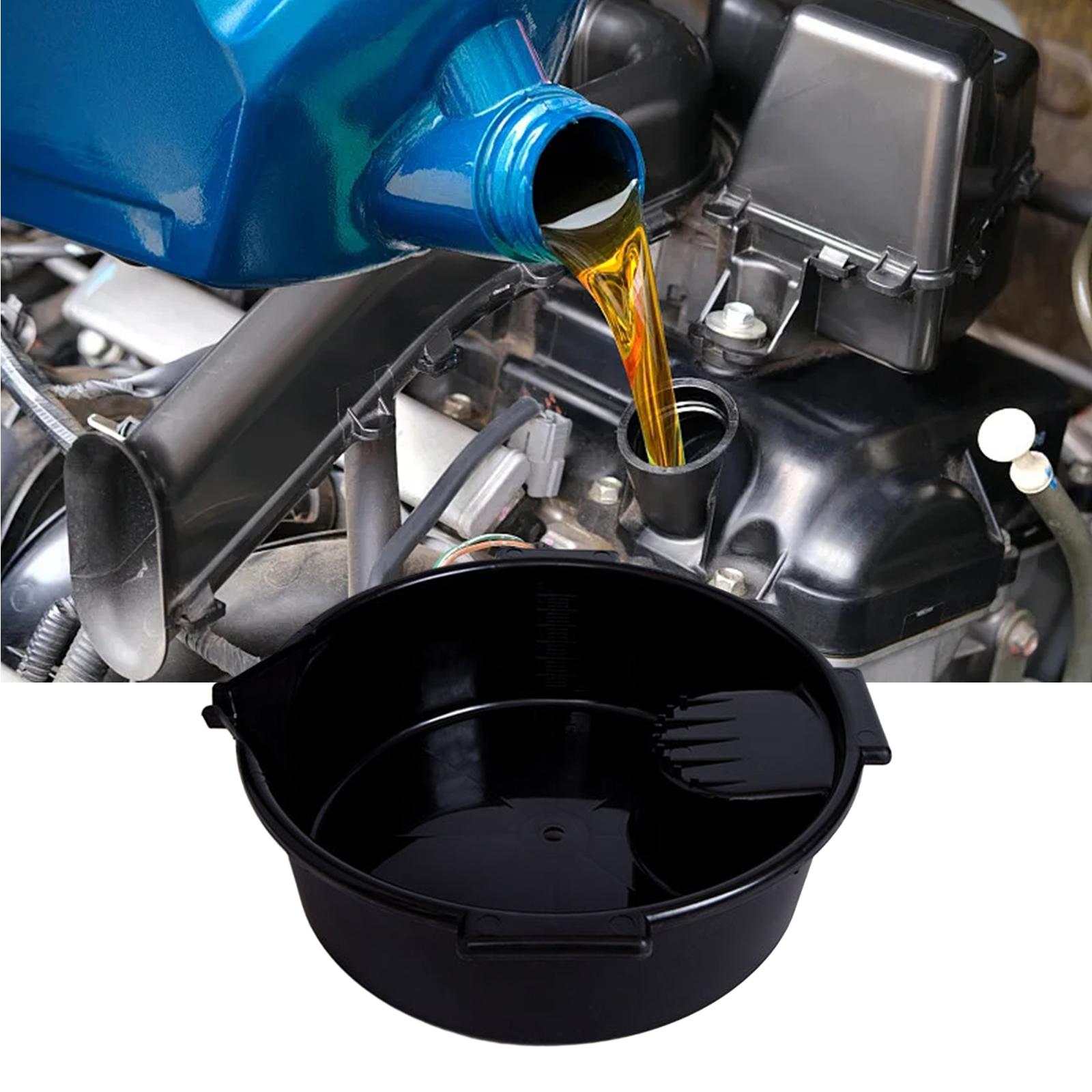 Oil Drain Container Easy Cleaning All Purpose Lightweight Oil Change Pan