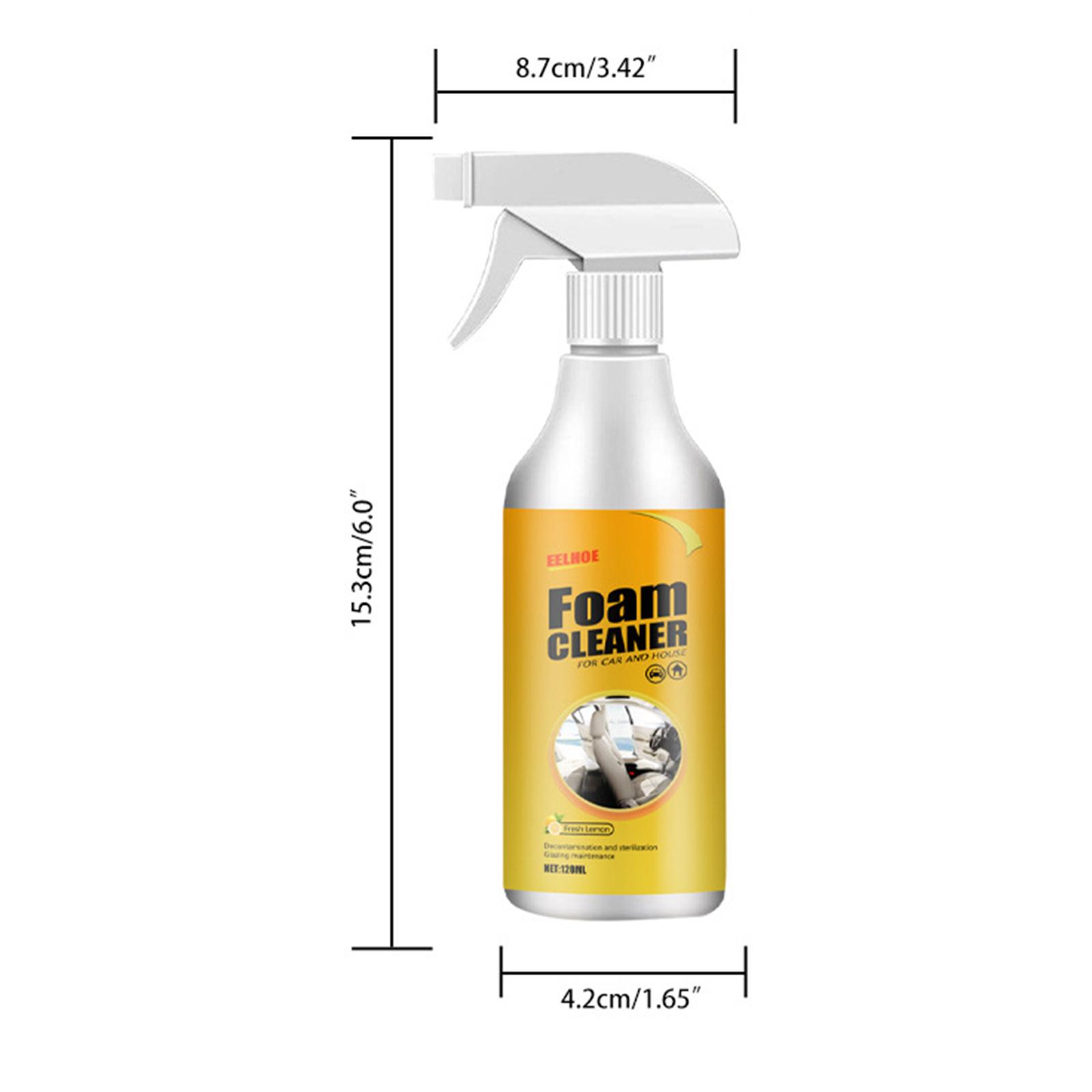Car Foam Cleaner Car Interior Cleaning Spray for Car Ceiling Seat House 120ml