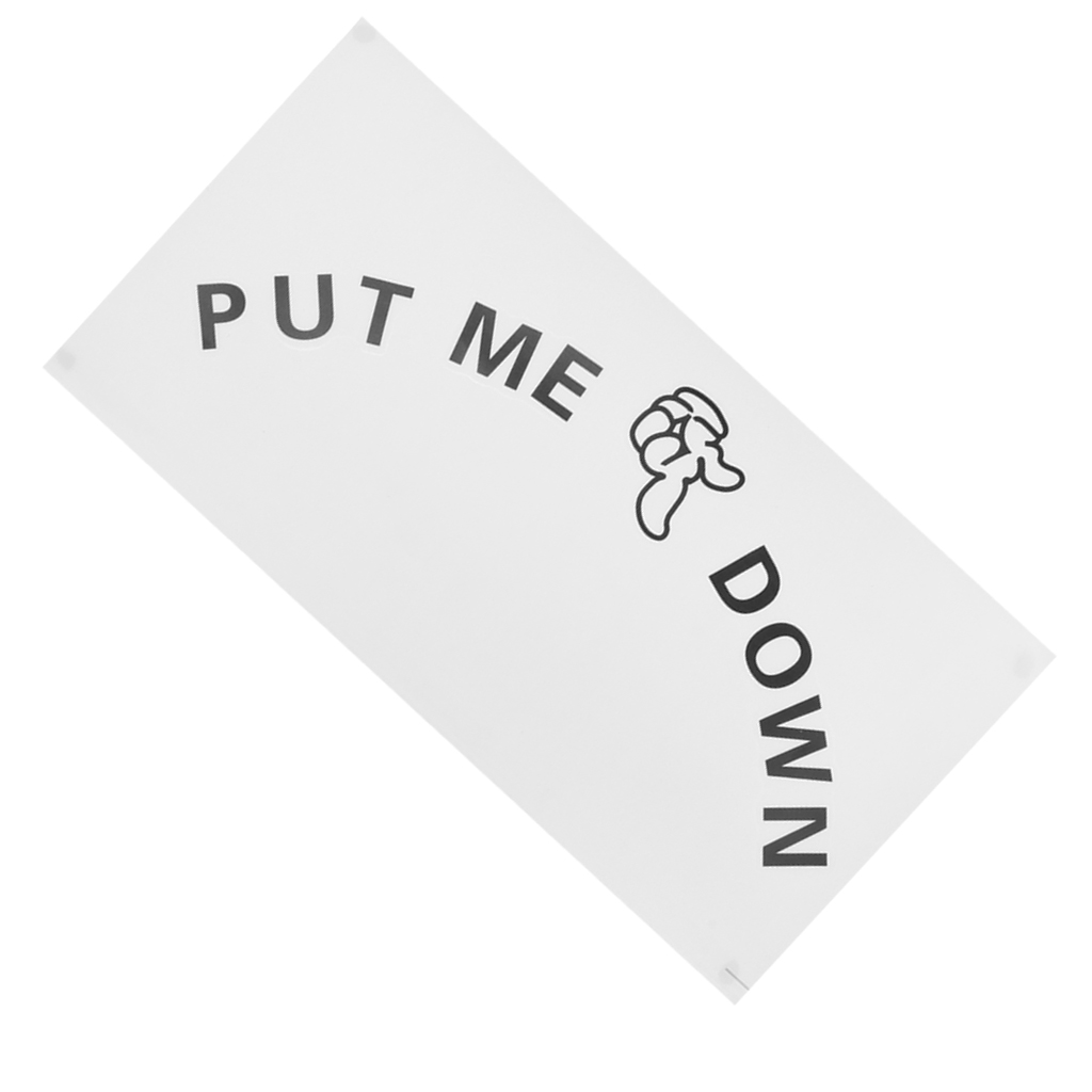 Removable Adhesive Bathroom Door Toilet Seat Sticker #5 PUT ME DOWN