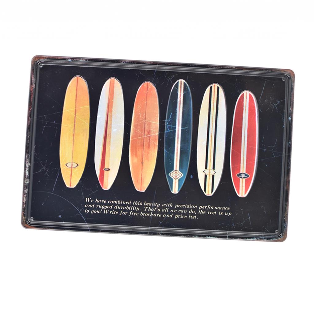 Decorative Tinplate Painting for Bar Home Wall Skateboard