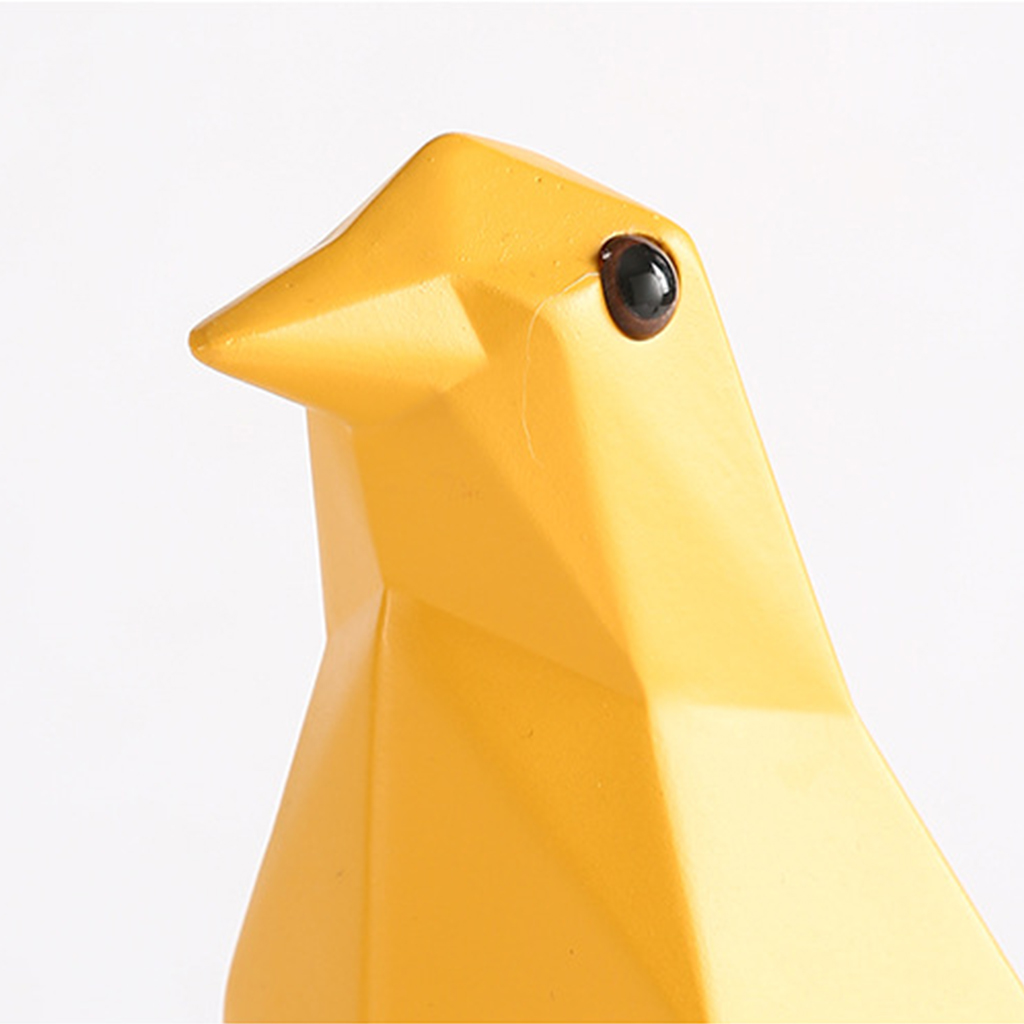 Resin Geometric Origami Eames Bird Statue Modern home Furnishing Articles S