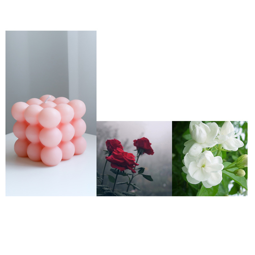 Cube Candle Soy Wax Small INS Bedroom Office Nursery Decor Dessert Candle pink