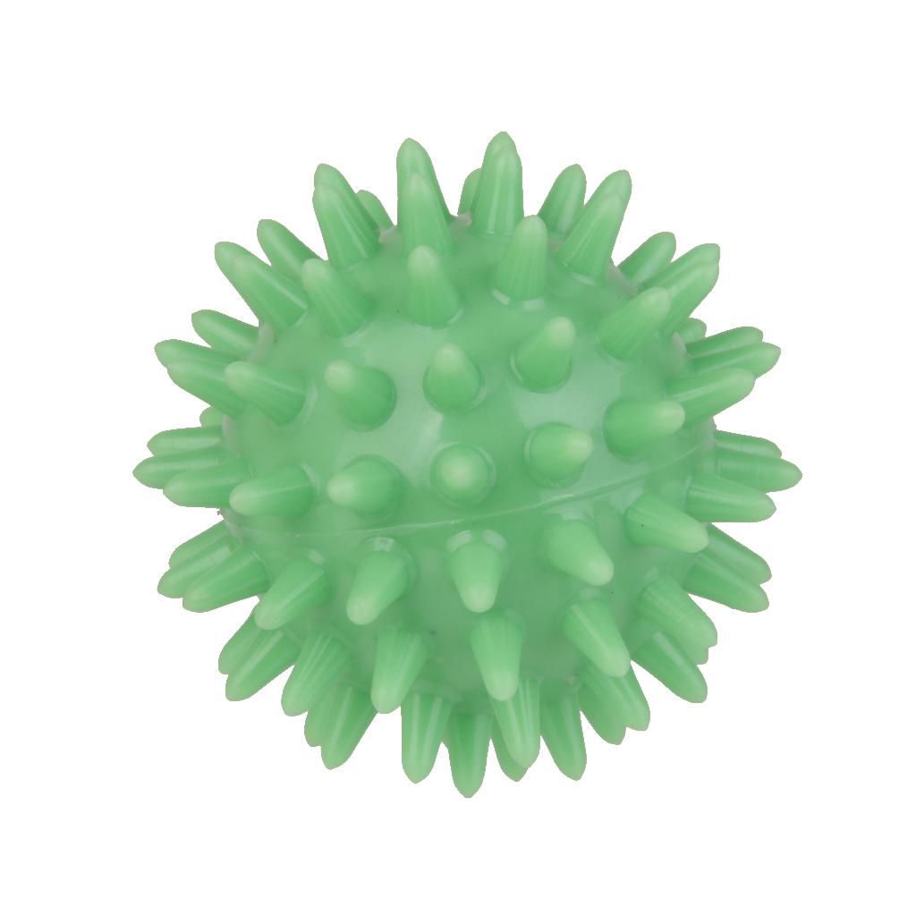 Soft Spikey Massage Ball for Palm/Feet/Arm/Neck/Back/Ankle Lawn green 5.5cm
