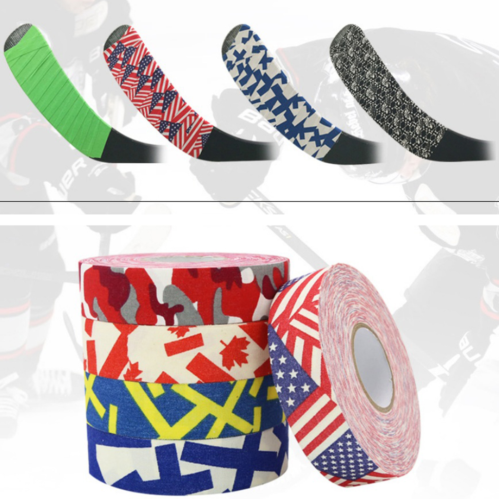 2Rolls Wearproof Skid Resistance Selfadhesive Sports Tape Ice Hockey
