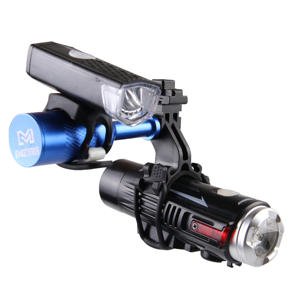 Bicycle Light Mount Bike Extension Bracket Camera Light Stand Rack Blue