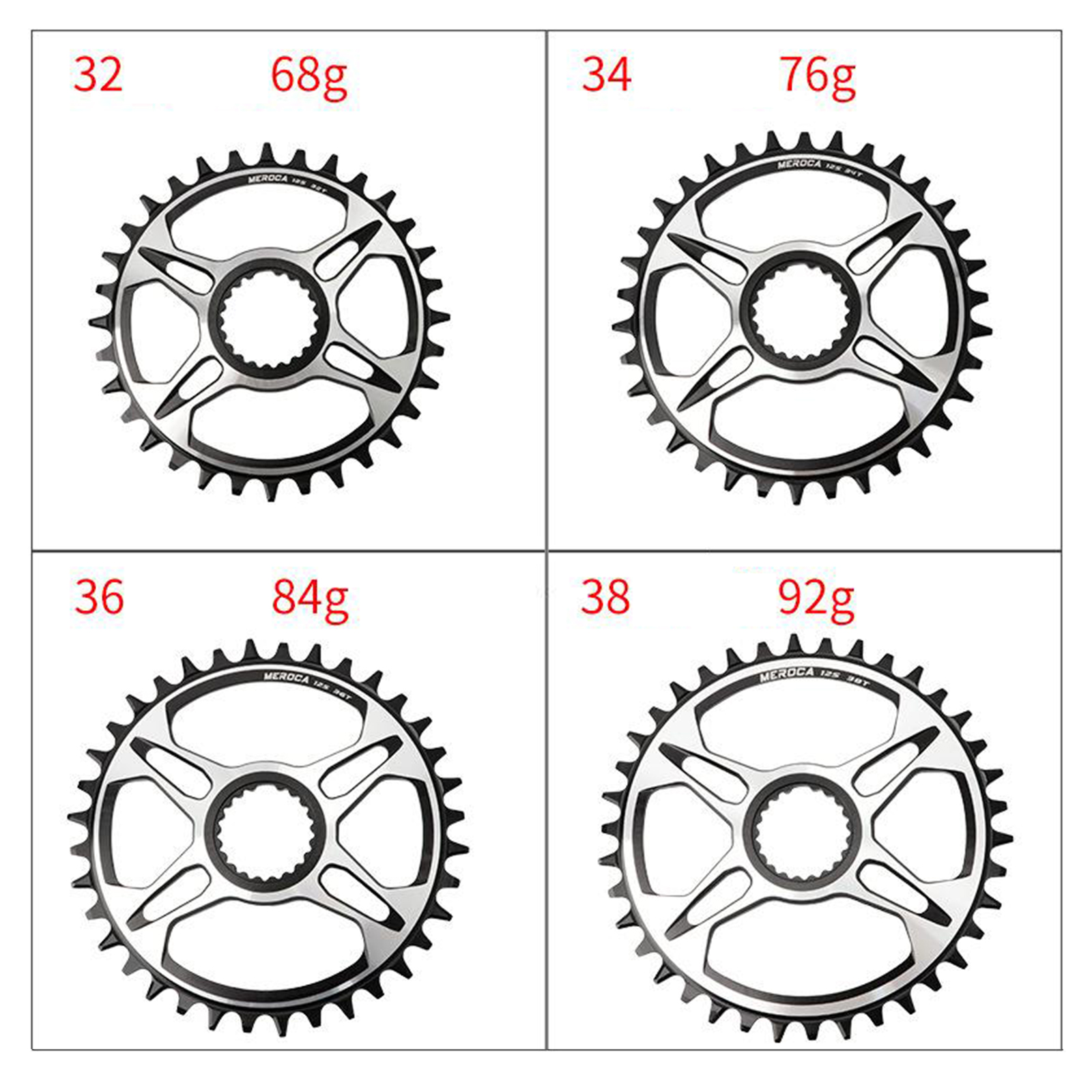 Bike 32-38T Chainring For Shimano M6100/7100/8100/9100 38T