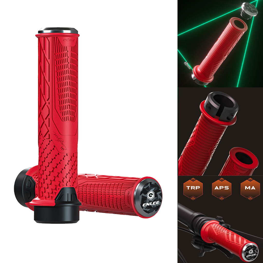 Bike Handlebar Grips Hand Grip MTB Cycle Road Mountain Bike Red