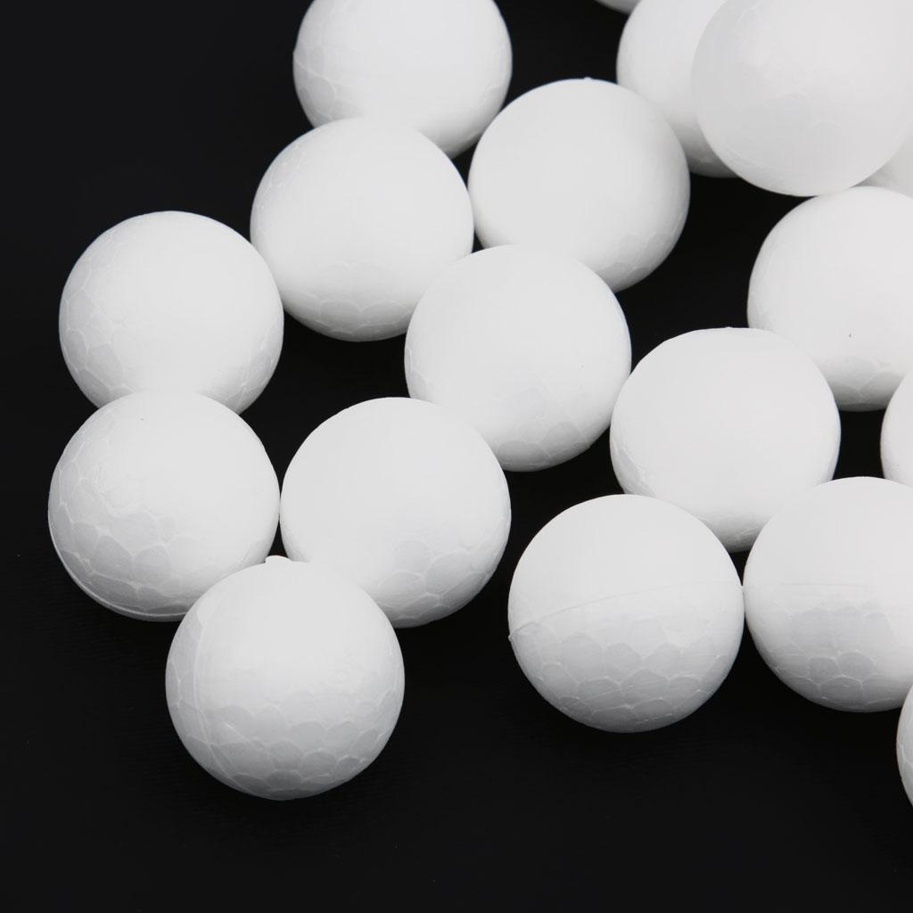 100pcs 20mm White Modelling Craft Polystyrene Foam Balls 