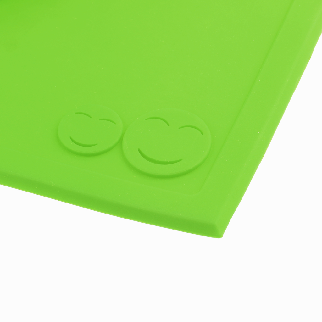 Baby Silica Gel Tray Placemats Panda Sub-grid Plate Tableware Green