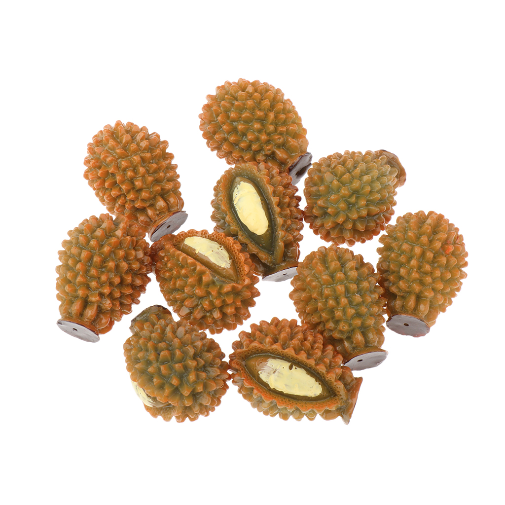 10pcs Dollhouse Miniature Durian 1/12 Dollhouse Accessories