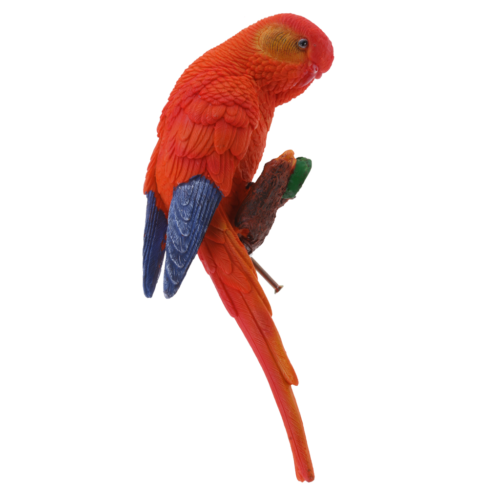 resin parrot statue