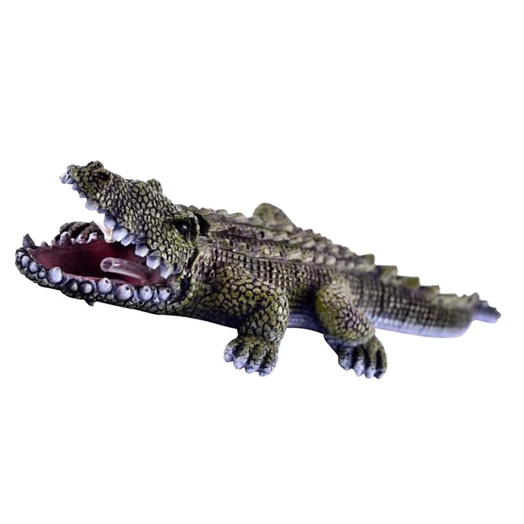 Miniature Fairy Garden Animal Crocodile Ornament Resin Crocodile 25cm