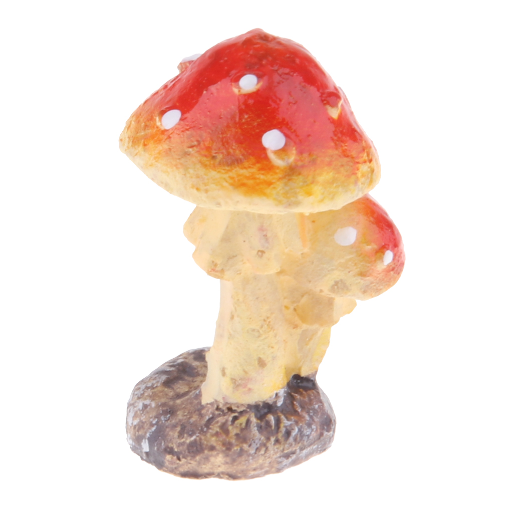 resin mushroom garden decor