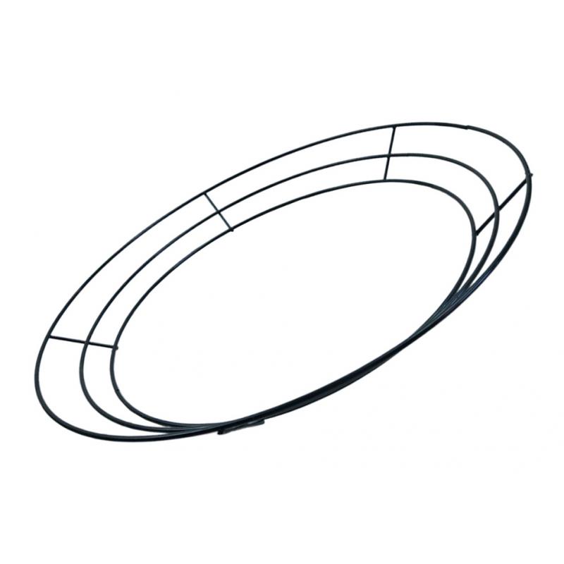 3x Metal Flower Wreath Frames Green Wreath Frame/ for Xmas Party