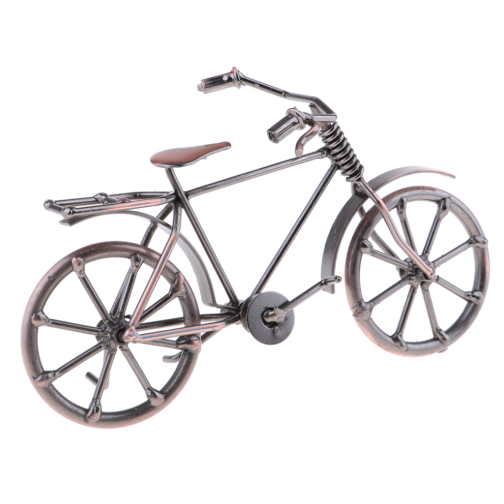 Retro Iron Bicycle Model Tourist Crafts Souvenir Handicraft Collectible C