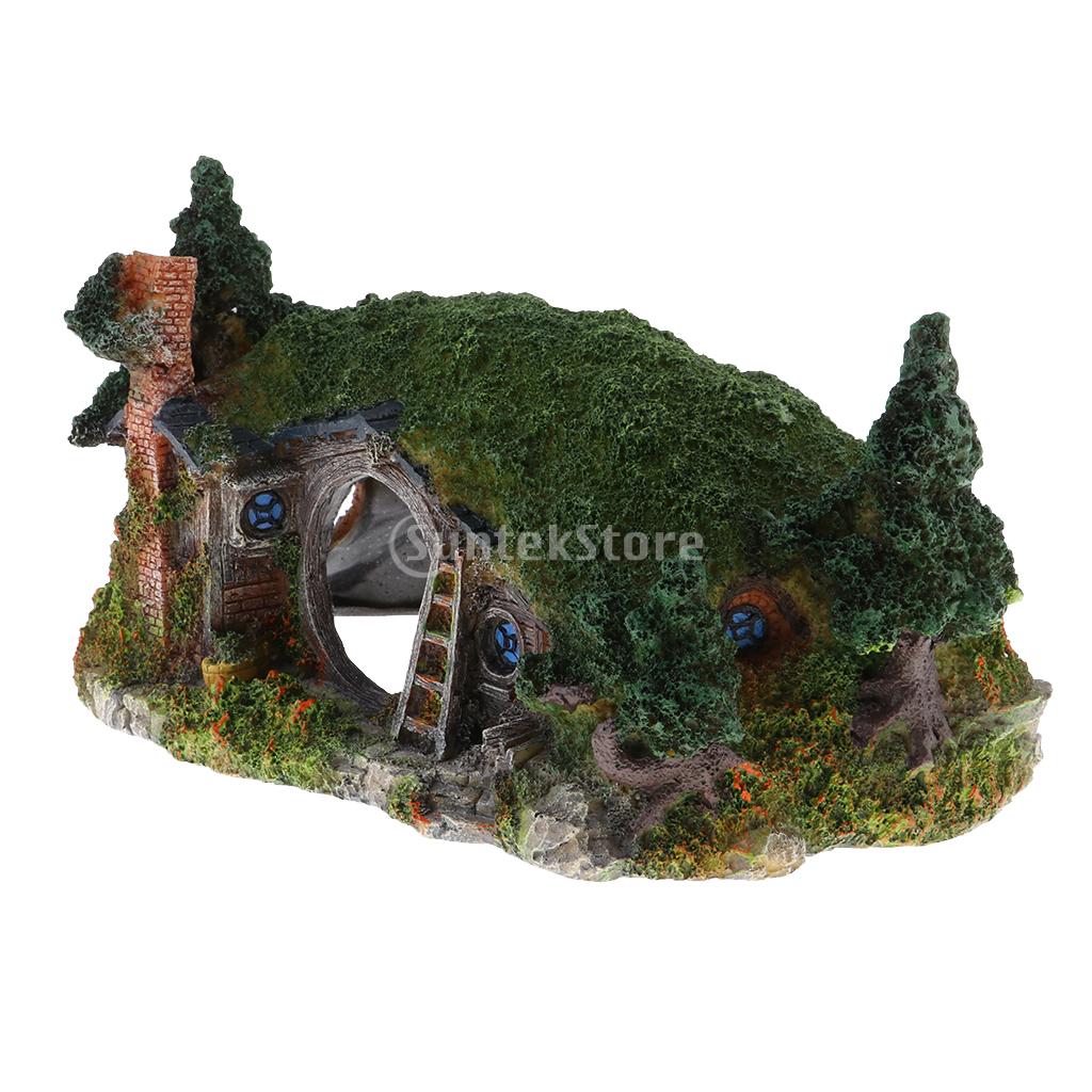 Creative Aquarium Castle Resin Fishbowl Cave Landscape Decoration Ornaments