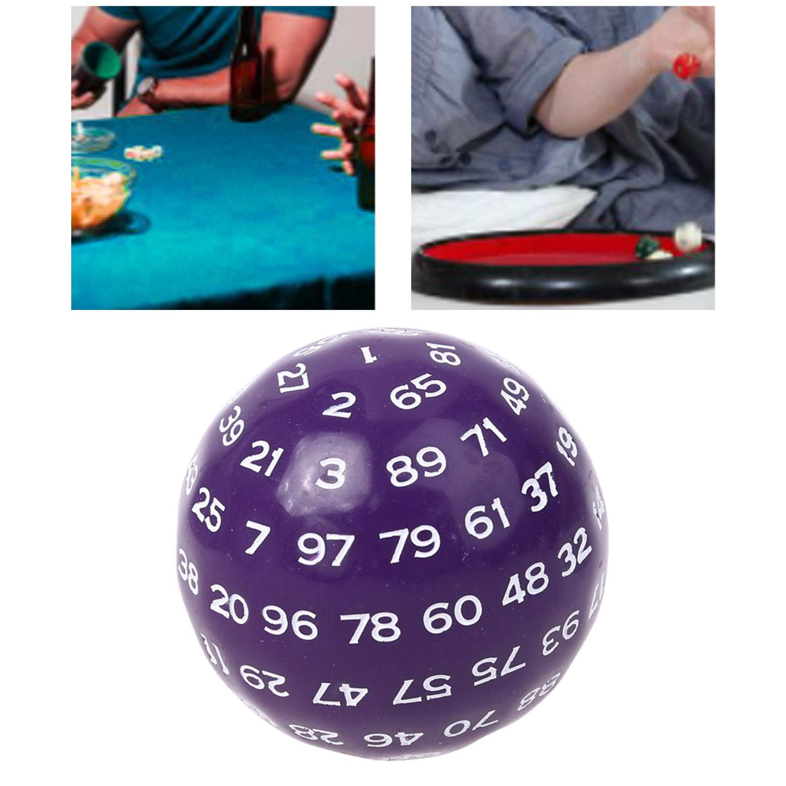 10xAcrylic Dices Game Entertainment Family Polyhedral Dice Purple