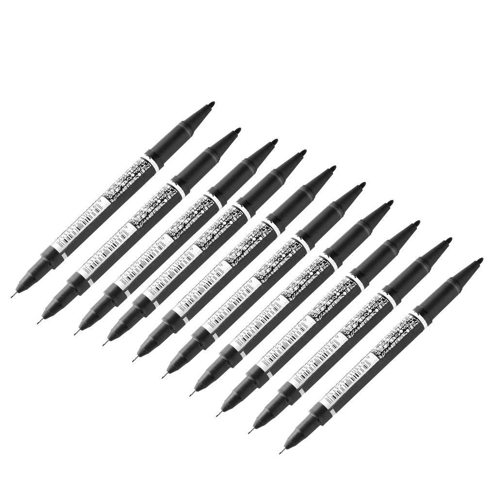 Double Ended Marker Pen Set Black
