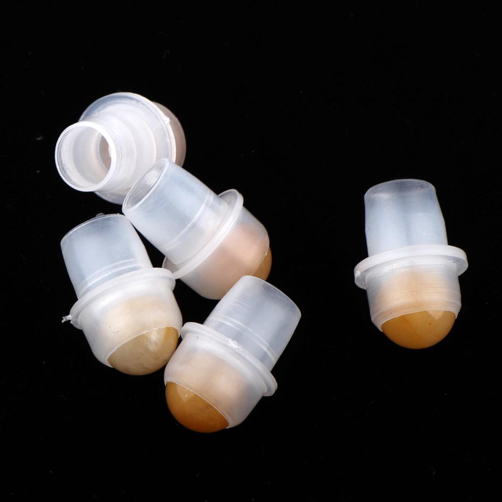 2x5Pcs Replacement Ball Roller Tops for Essential Oils Bottles  Yellow