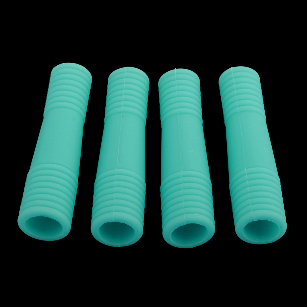 2 Pairs Silicone Cuticle Nipper Dead Skin Clipper Protective Cover Green