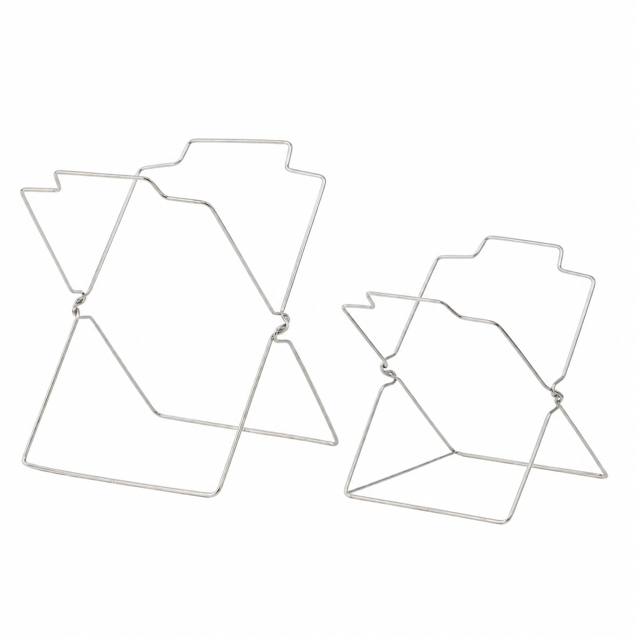 Trash Bag Stand Silver