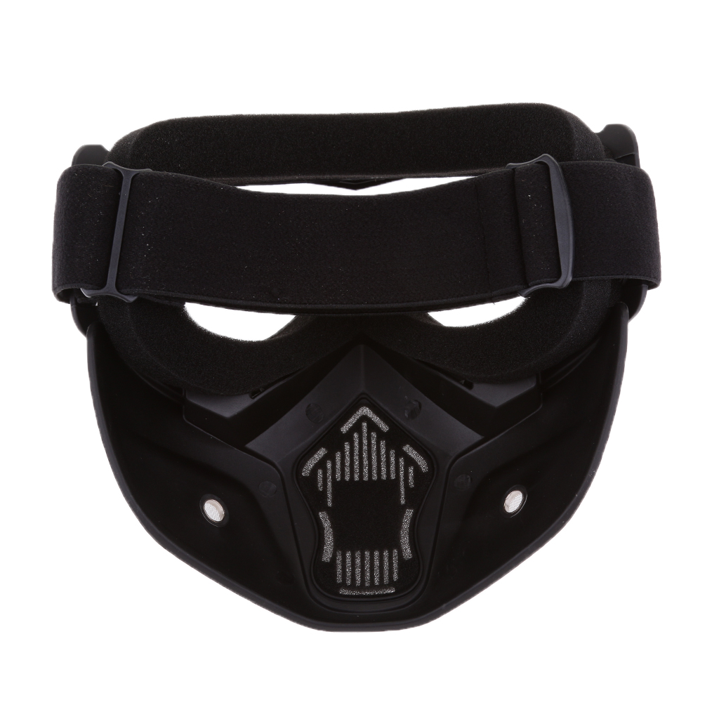 Anti-Fog Face Mask Shield Goggles Motorcycle Helmet Detachable Eyewear