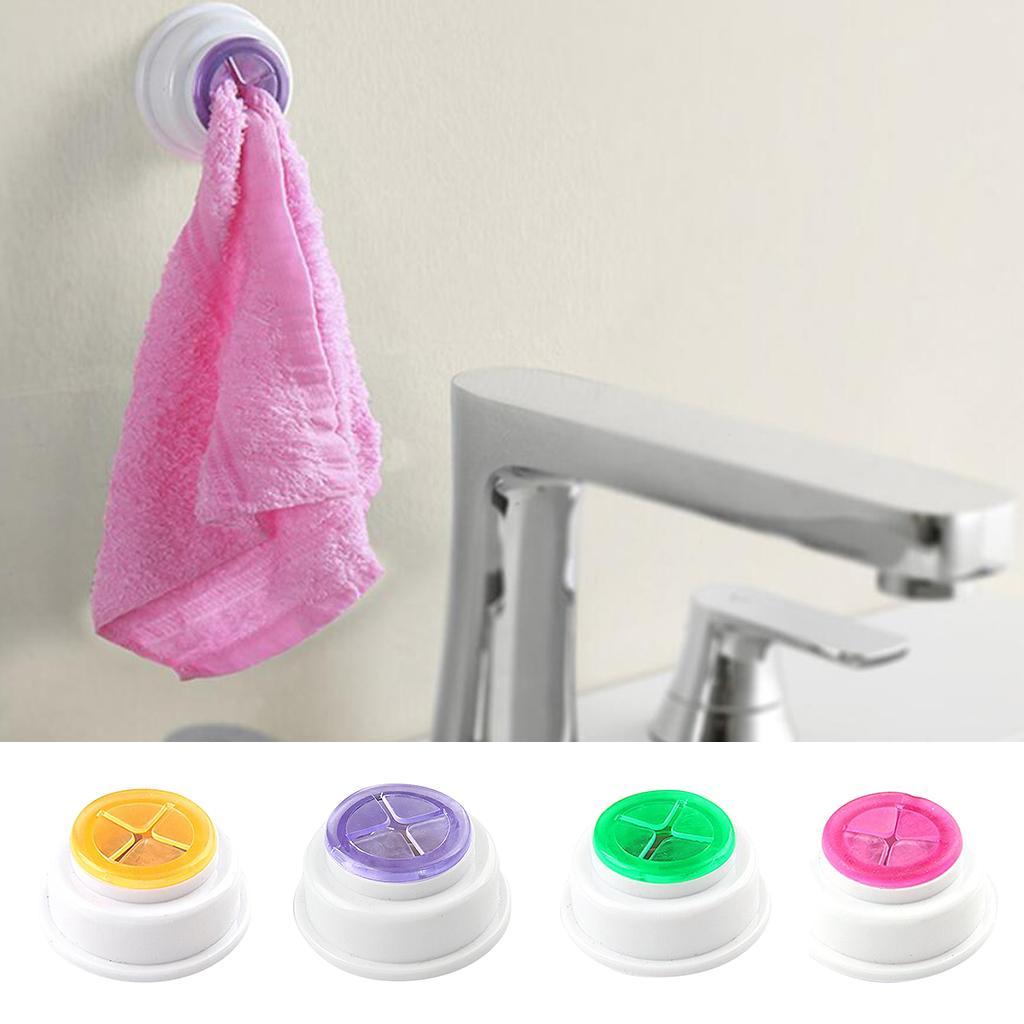 4 Colors Push & Grip Tea Towel Holders Self Adhesive Kitchen Dish Cloth Rack | eBay