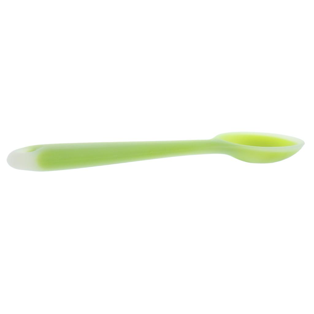 2xSilicone Ladle Soup Spoon Utensils Non-stick Cooking Kitchen Tools Green #1