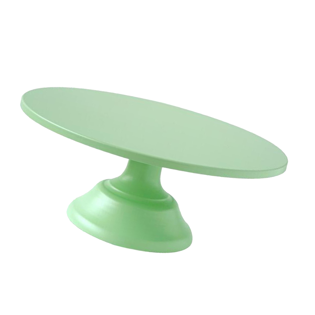 Metal Round Display Cake Stand Food Platter Serving Rack Holder Green 12inch