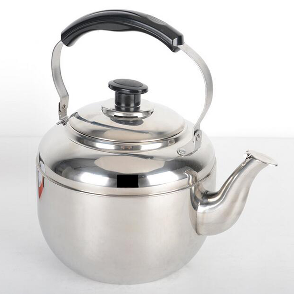 Large Capacity Stainless Steel Whistling Tea Kettle Kitchen Restaurant