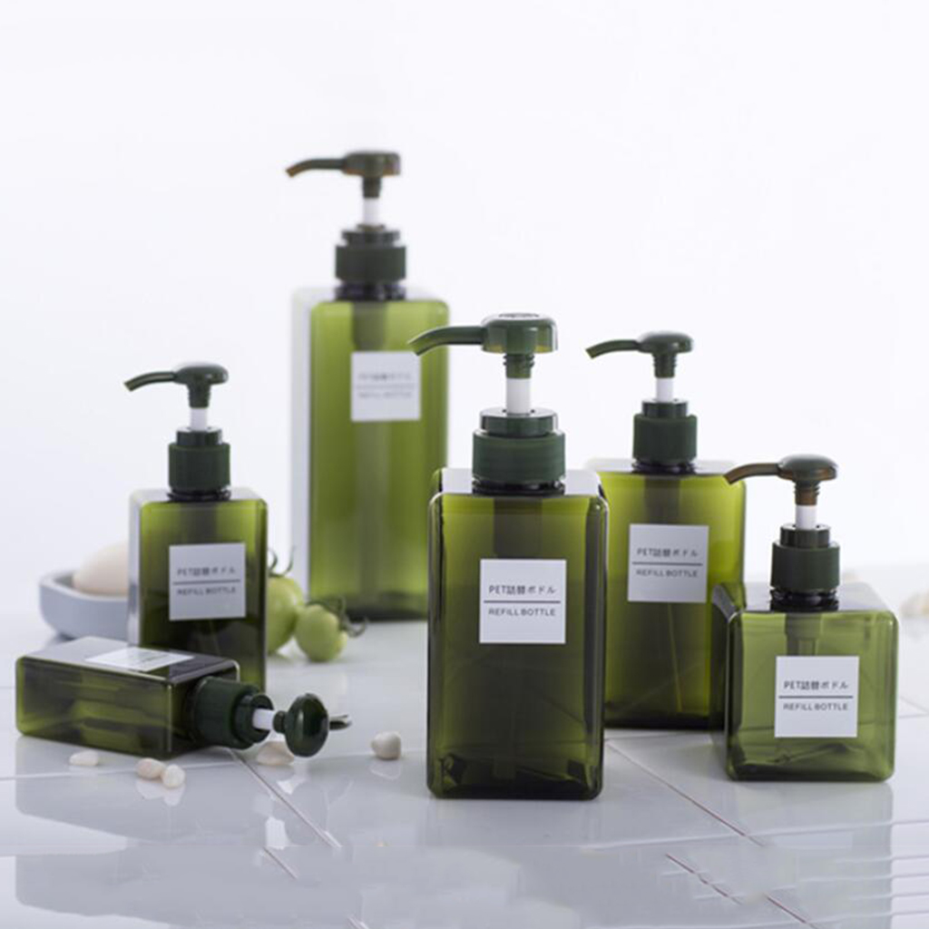  Dispenser Cosmetic Containers Bottle  Dark green 100ml