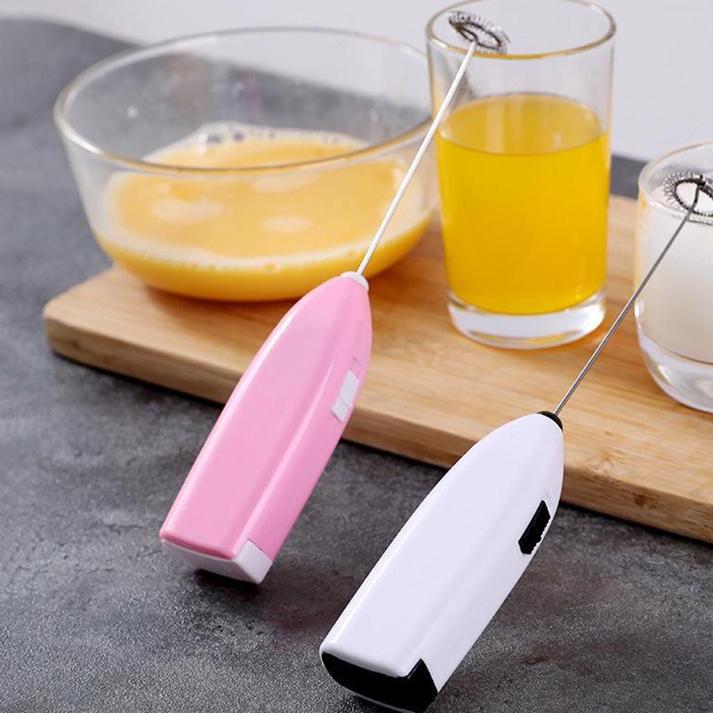 Handheld Stainless Steel Electric Egg Beater Milk Mixer Kitchen Tools Pink